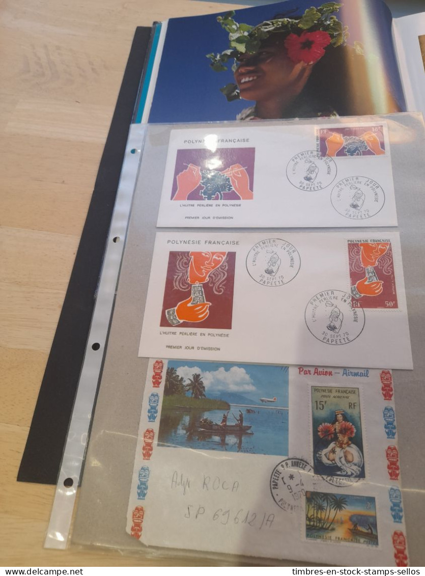 POLYNESIE FRANCAISE   6 X 1er Jour Huitre Perlière  散装法属波利尼西亚 6 X 第一天珍珠牡蛎   6 X Day Covers Pearl Oyster - Mezclas (max 999 Sellos)