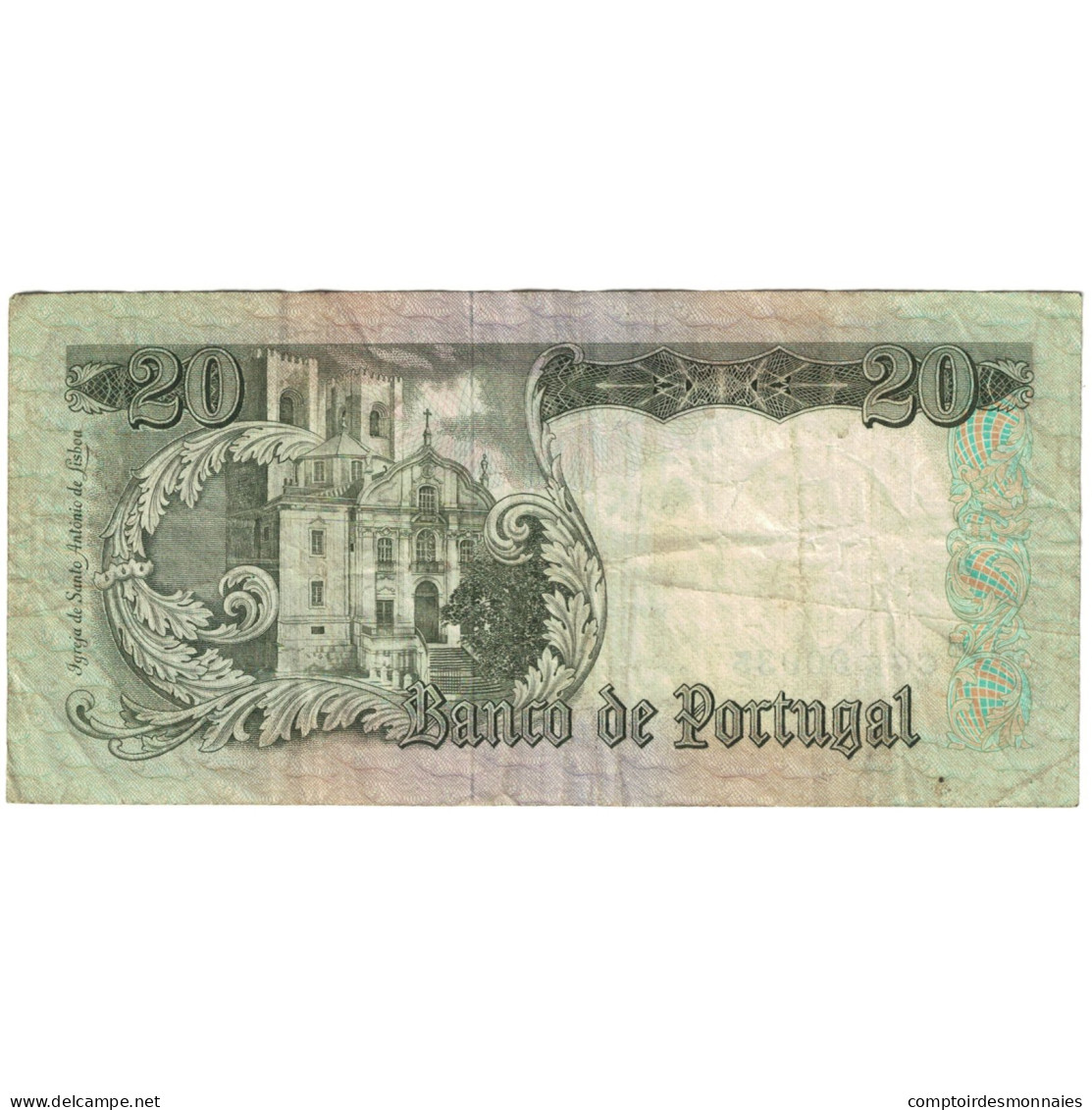 Billet, Portugal, 20 Escudos, 1954, 1954-05-26, KM:153a, TB - Portogallo