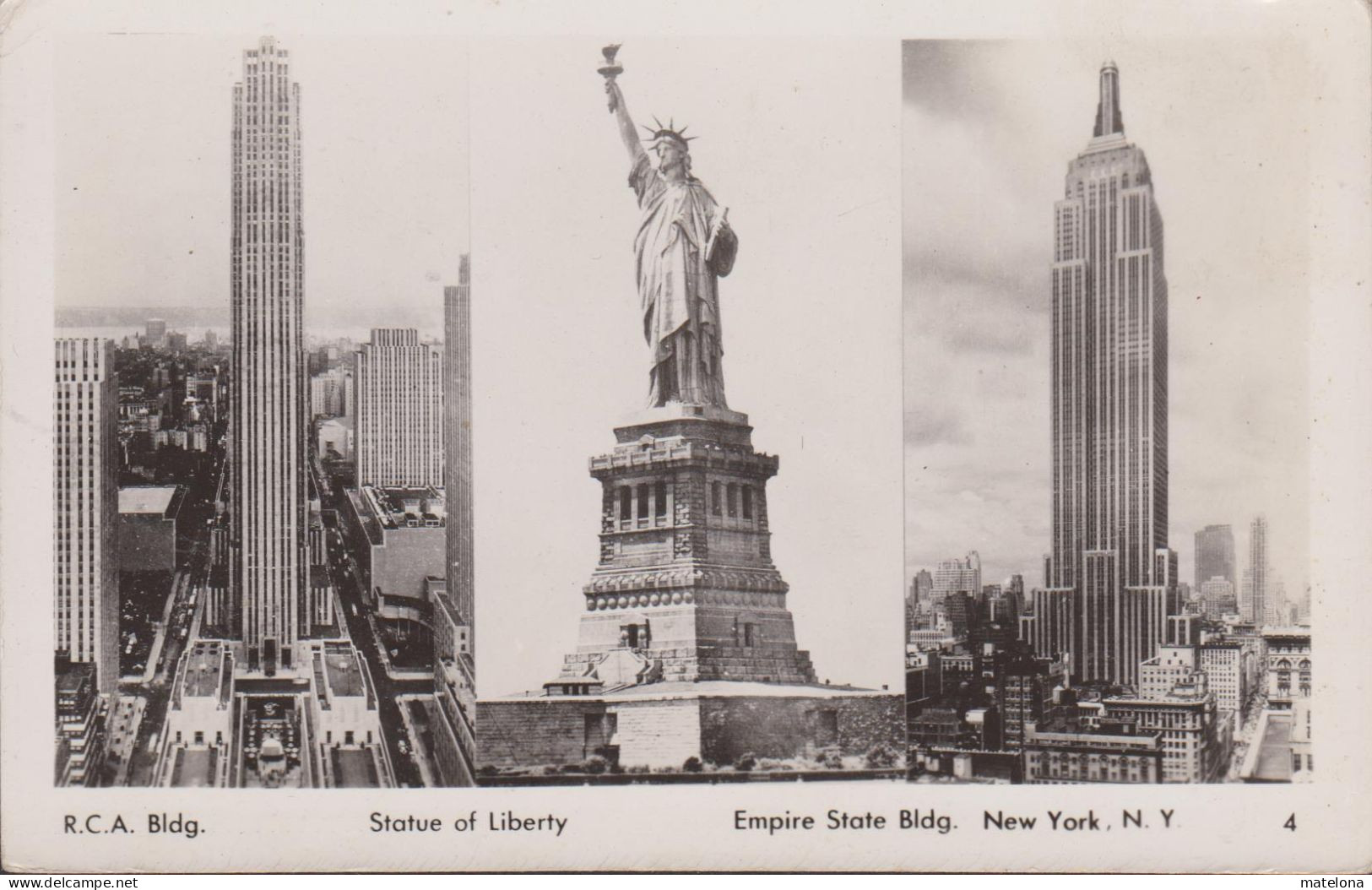 ETATS UNIS NY - NEW YORK CITY R.C.A. Bldg. STATUE OF LIBERTY EMPIRE STATE Bldg. - Statue Of Liberty