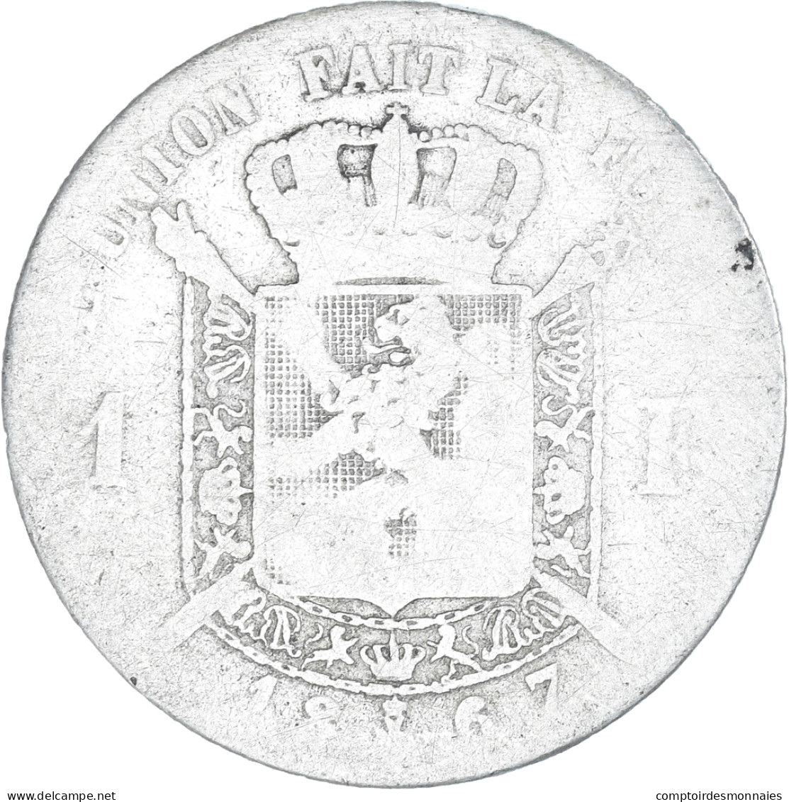 Monnaie, Belgique, Franc, 1867 - 1 Frank