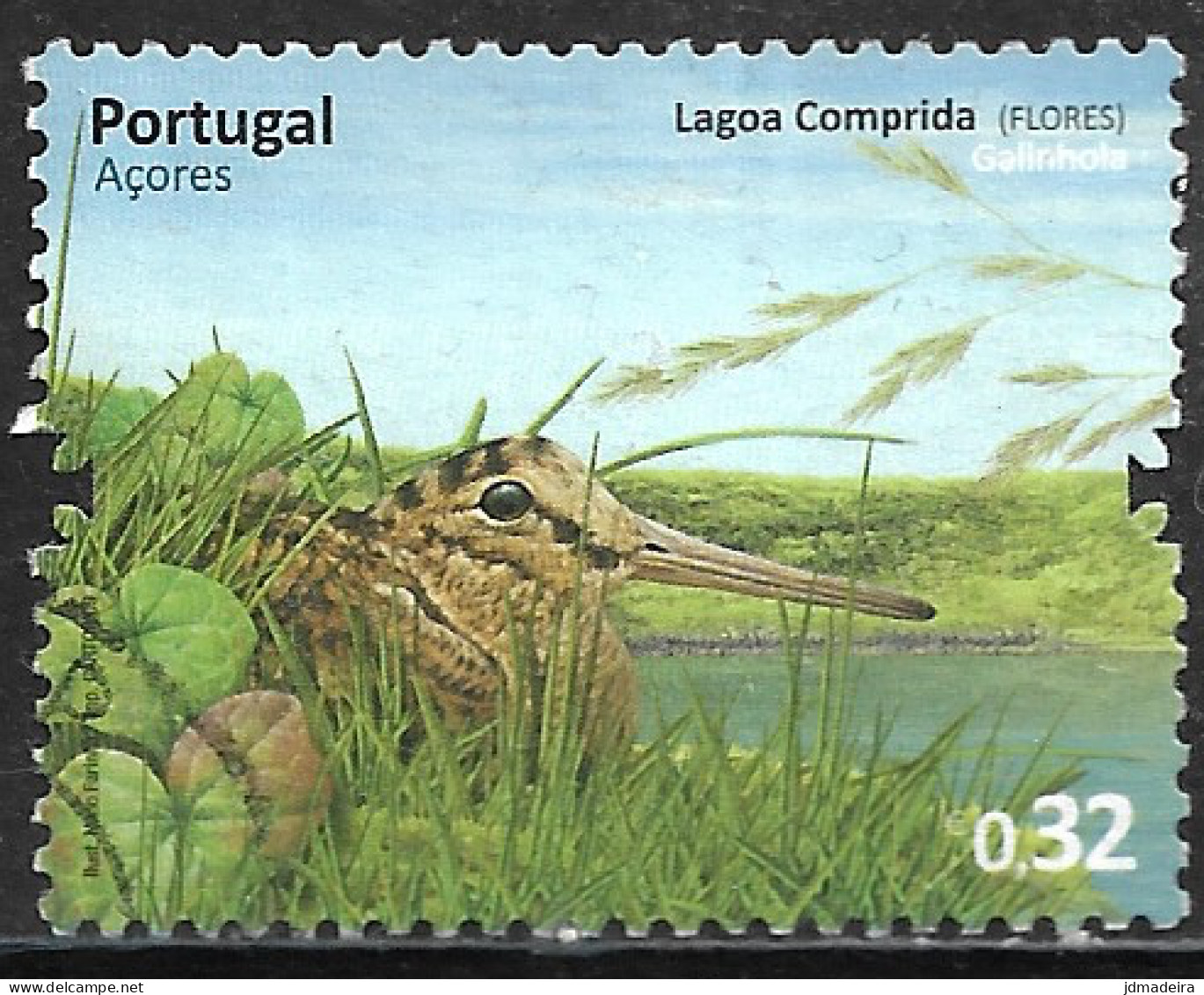 Portugal – 2009 Açores Lagoons 0,32 Used Stamp - Usado