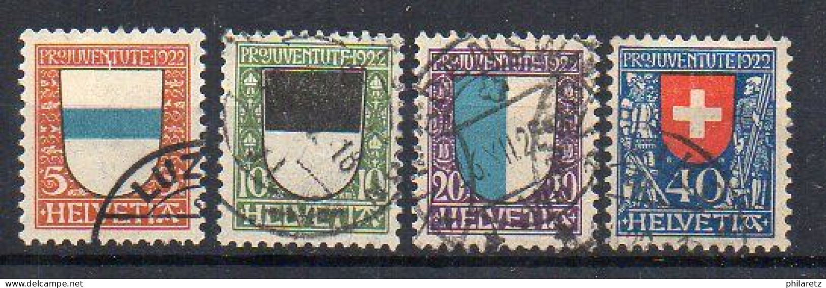 Suisse N° 188 à 191 Oblitérés - Used Stamps