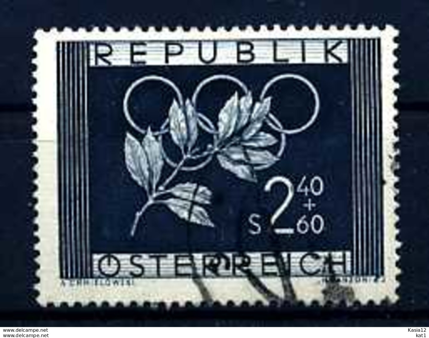 E18426)Olympia 52, Österreich 969 Gest. - Zomer 1952: Helsinki