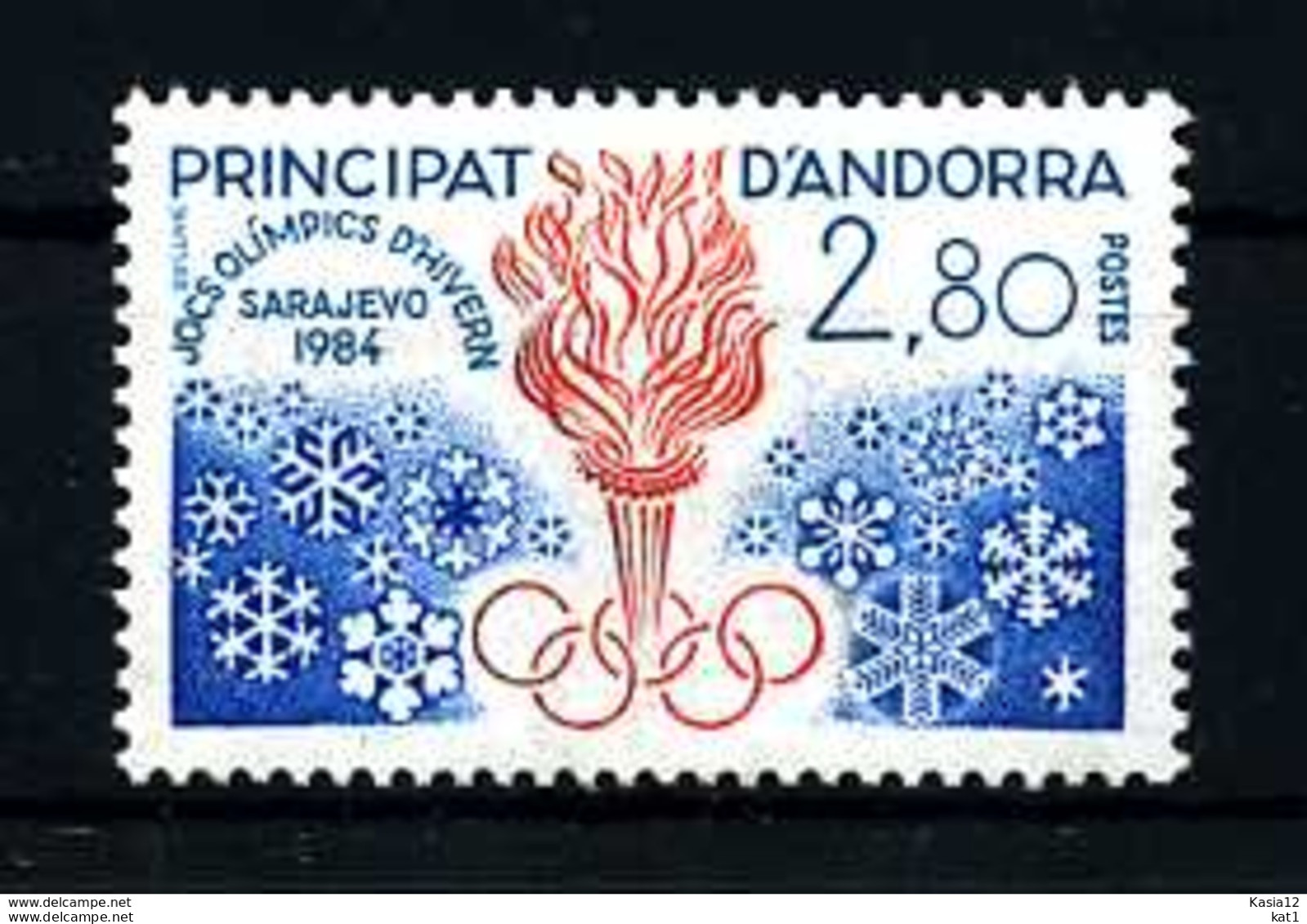 E19549)Olympia 84, Franz. Andorra 348** - Hiver 1984: Sarajevo