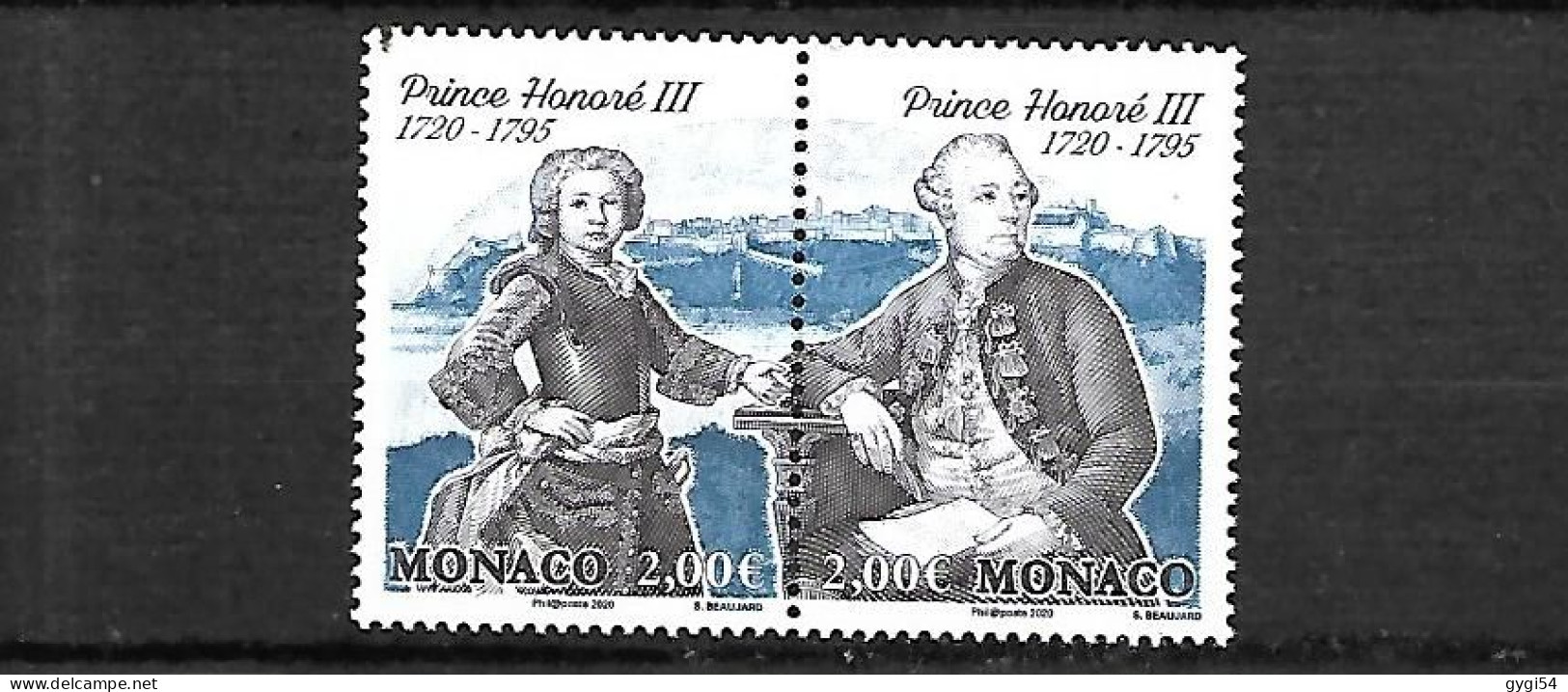 MONACO   2020   Prince HONORE III      MNH - Carnets