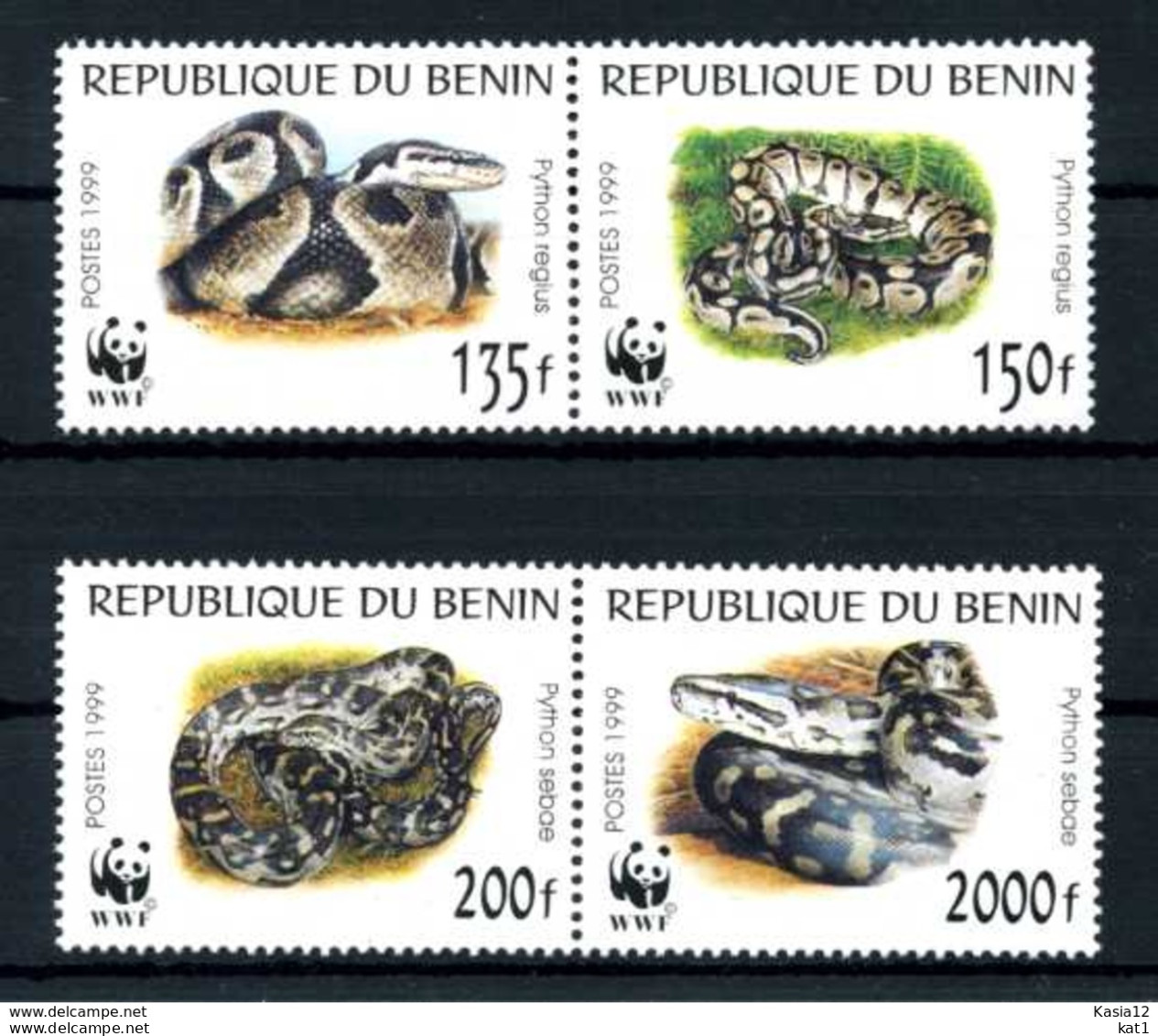 E22910)WWF, Benin 1159/62** - Other & Unclassified