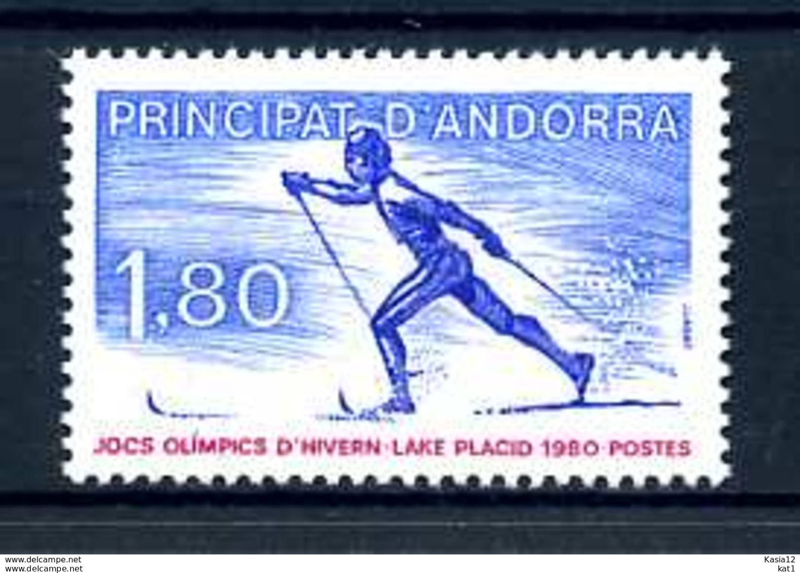 E23726)Olympia 80, Franz. Andorra 304** - Hiver 1980: Lake Placid
