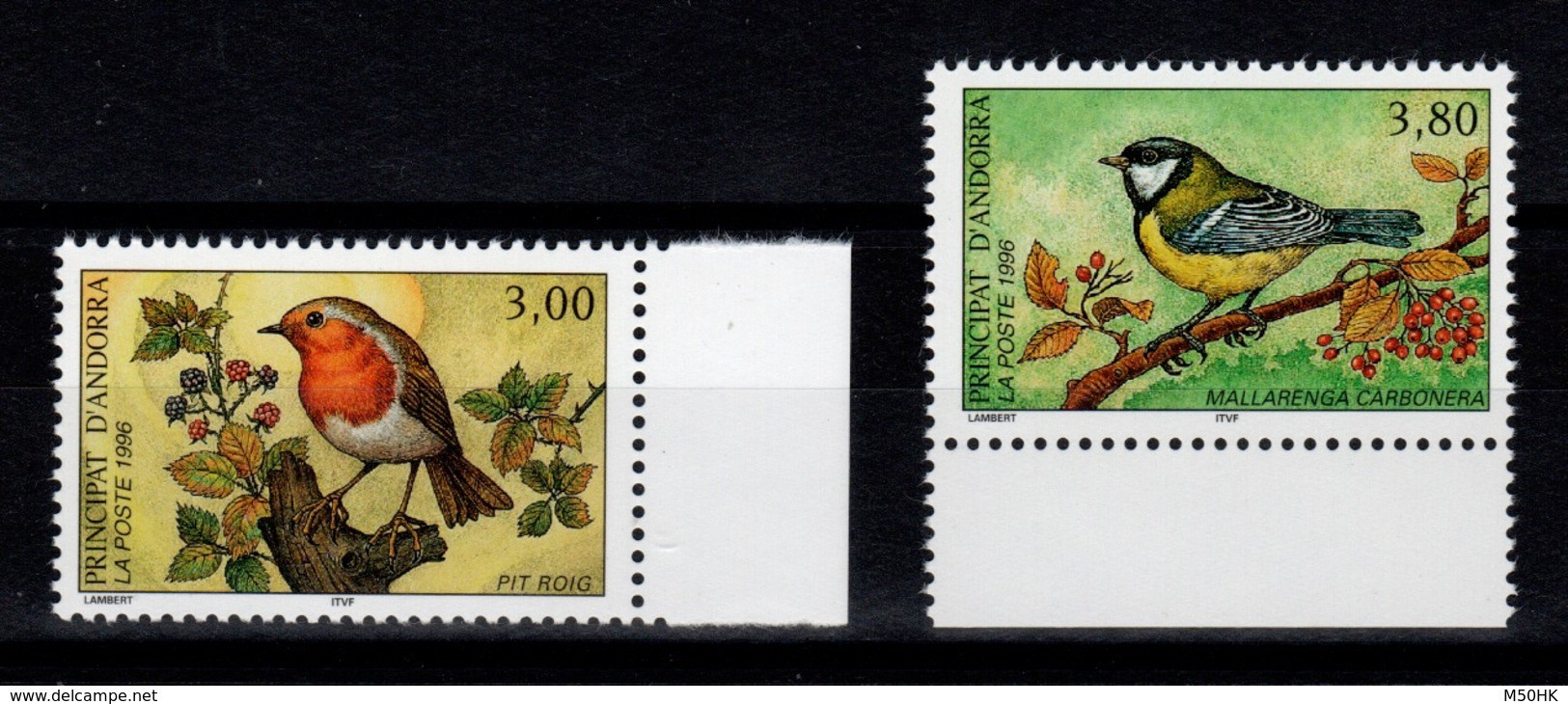 Andorre - YV 470 & 471 N** MNH Luxe , Oiseaux - Other & Unclassified