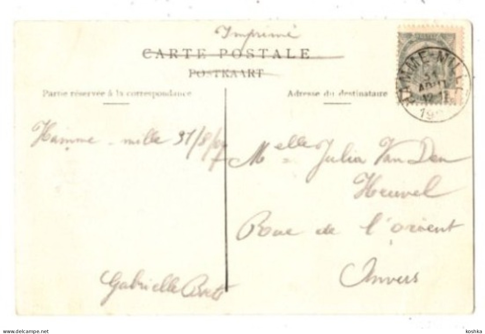 ARCHENNE - Le Château - Envoyée En 1907 - - Grez-Doiceau