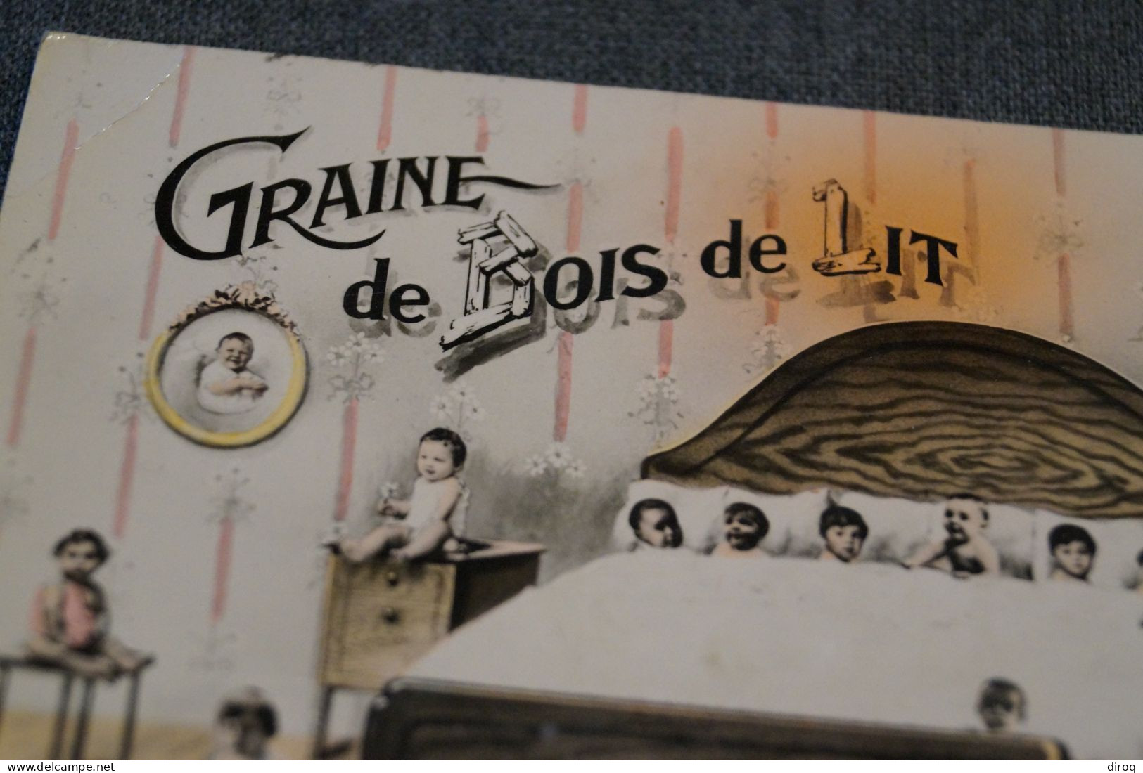 Graine De Bois De Lit, Enfants, 1961 ,ancienne Carte Postale Pour Collection - Gruppi Di Bambini & Famiglie