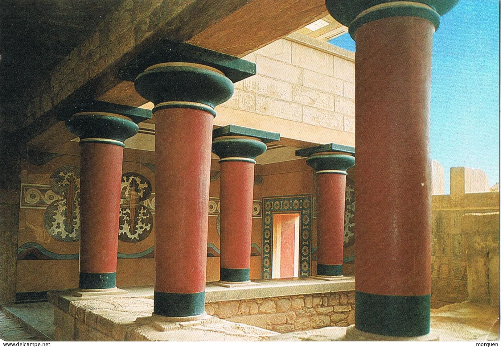 52923. Postal Aerea SITIA (Lasithi) Creta, Grecia 1999. Vista De Knossos, Gran Escalera - Briefe U. Dokumente