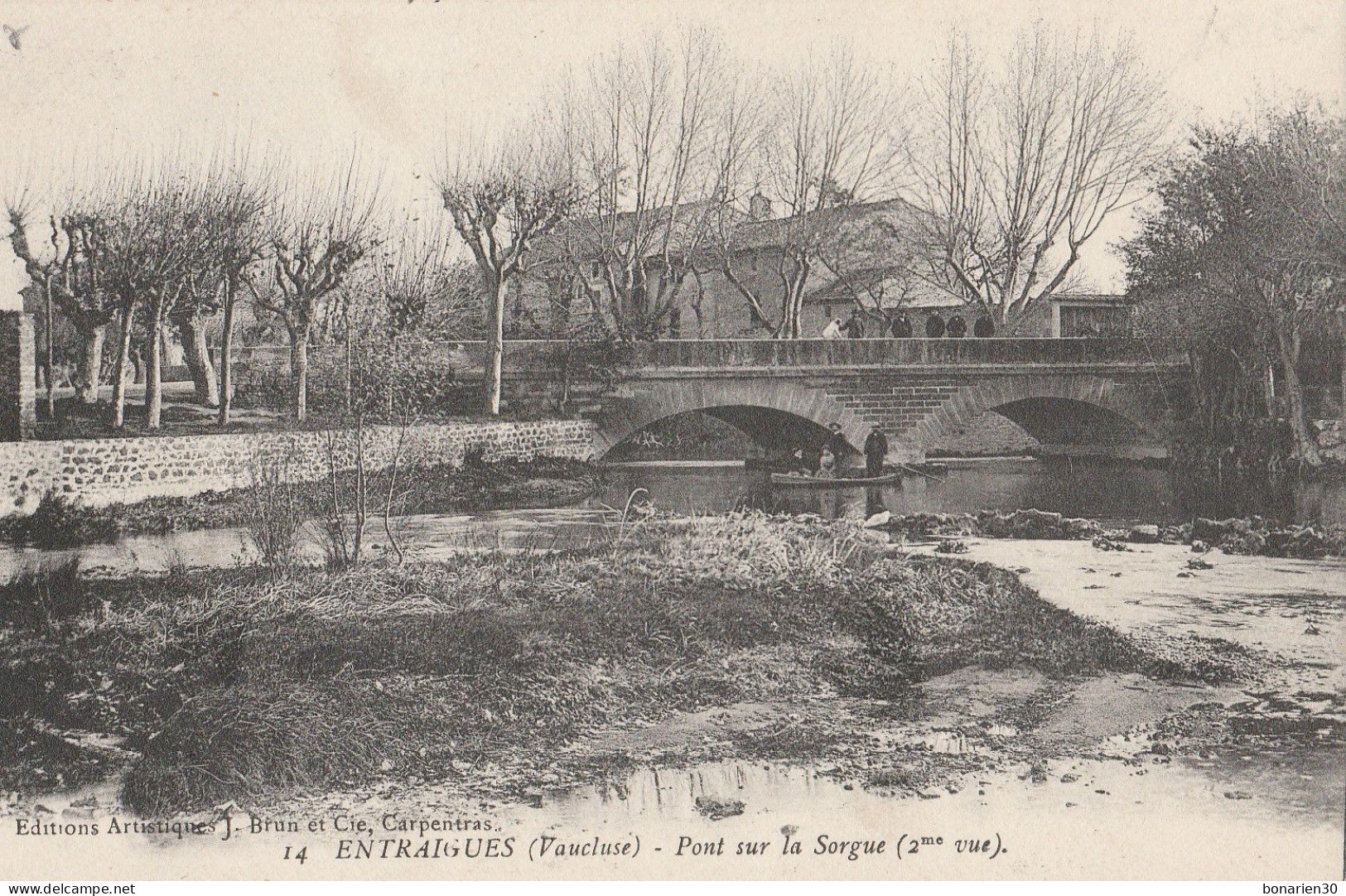 CPA 84 ENTRAIGUES PONT SUR LA SORGUE 2ème VUE - Entraigue Sur Sorgue