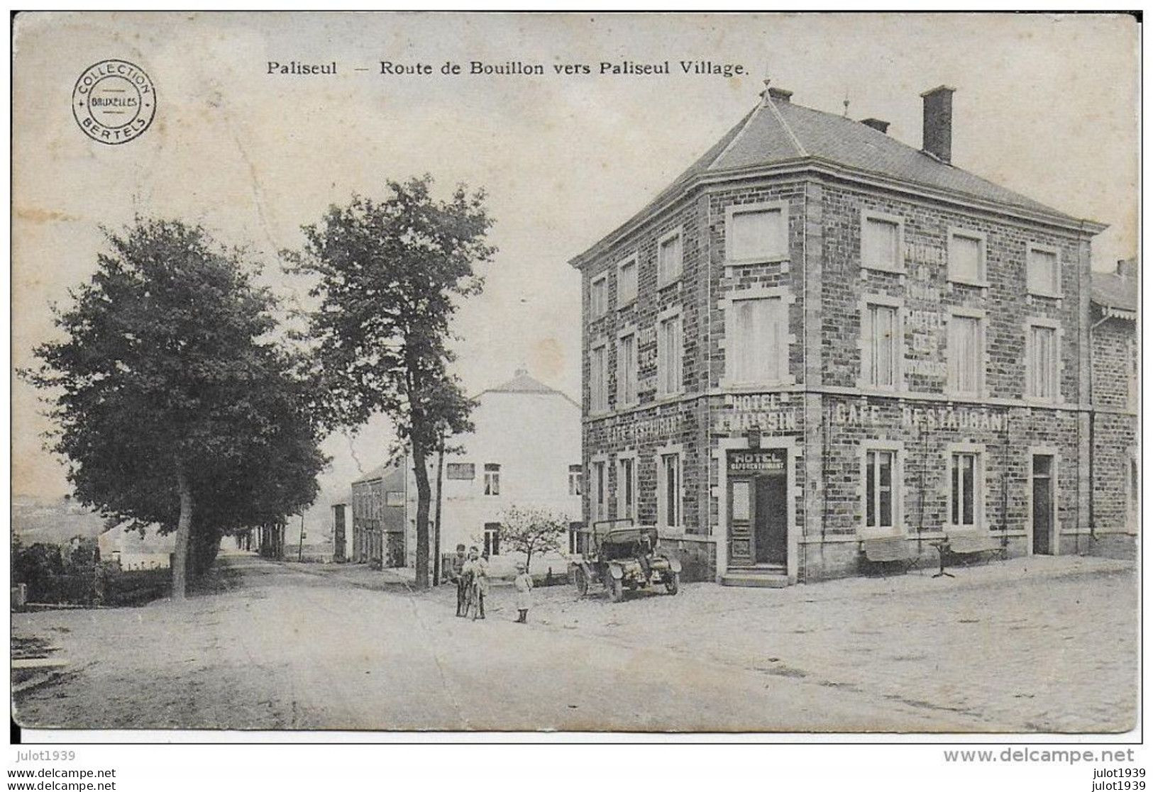 PALISEUL ..-- GARE . HOTEL MAISSIN .  1913 Vers HUY ( Mr Jean DOURET, Ecole 1er Chasseur ) . OLDTIMER . Voir Verso . - Paliseul