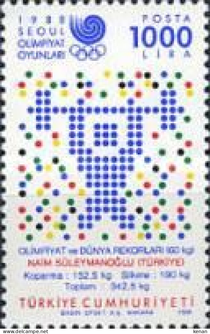 Turkey, 1988, Mi: 2828 (MNH) - Nuevos