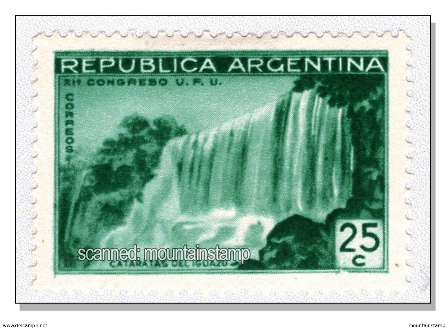 Argentina 1939 (B6) Iguazu Waterfall Wasserfall Cascade Cascata Cascades - MH (mint Hingend) - Ungebraucht