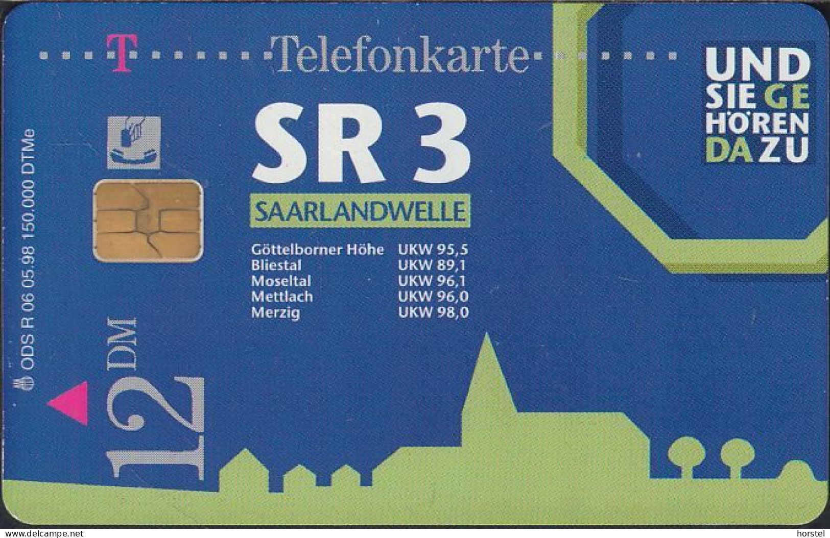 GERMANY R06/98 Radio Saarlandwelle - Frau - Augenoptiker - Modul 33F - R-Series: Regionale Schalterserie