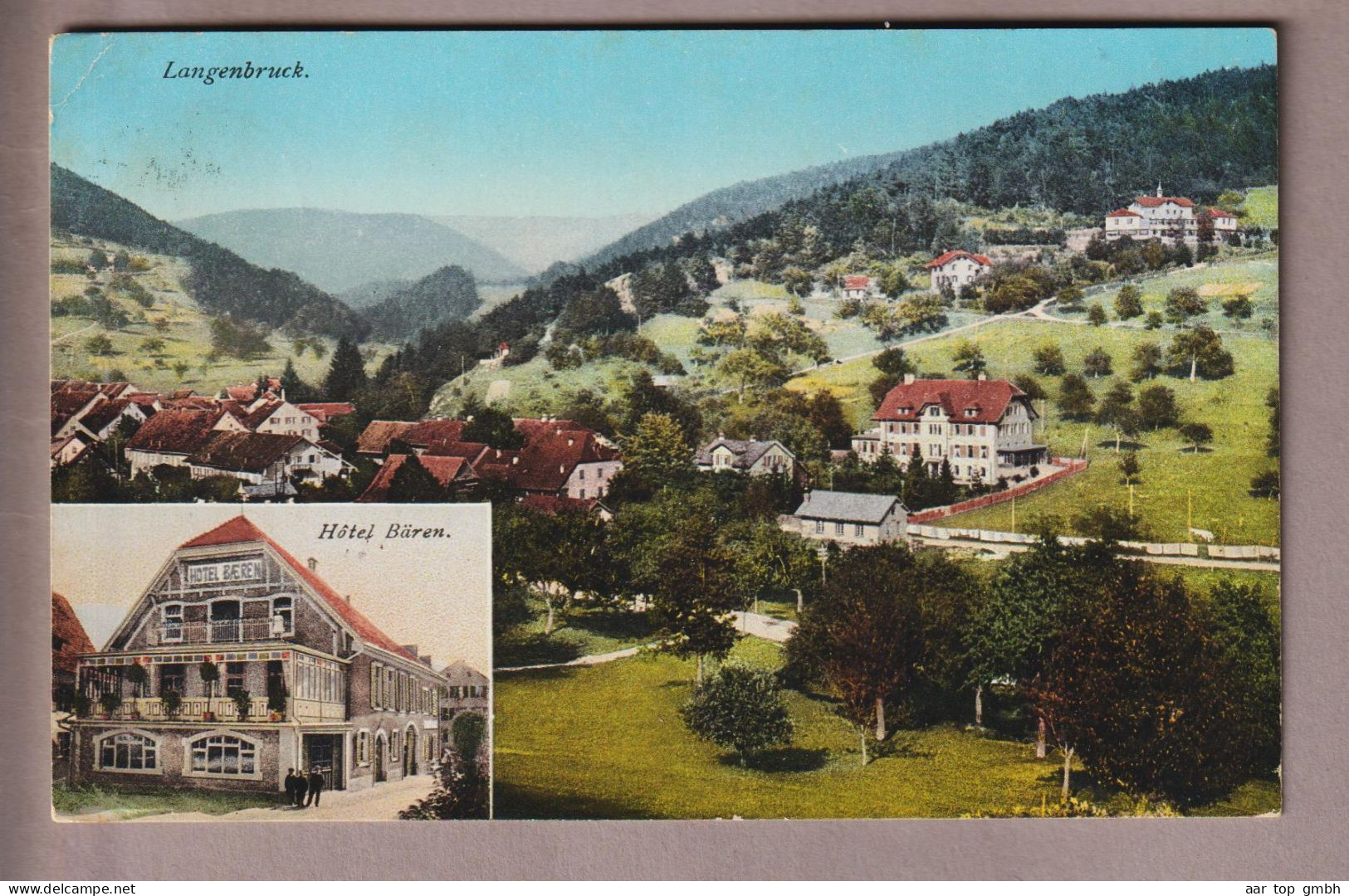 CH BL Langenbruck 1912-05-20 Foto Hotel Bären #9298 Rathe-Fehlmann - Langenbruck