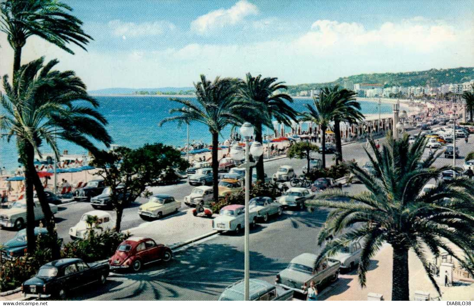 NICE    ( ALPES MARITIMES )   LA PROMENADE DES ANGLAIS - Traffico Stradale – Automobili, Autobus, Tram