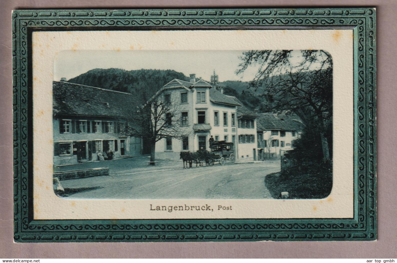 CH BL Langenbruck Ungebraucht Ca. 1911 Foto Post, Kutsche G.M.Basel #31958 - Langenbruck