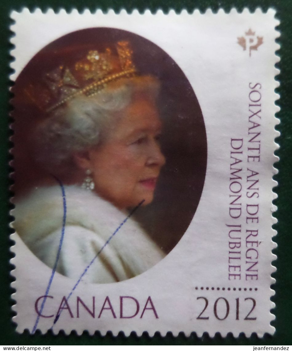 Canada   2012 Les 60 Ans De Règne De La Reine Élisabeth II Stampworld N° 2705 - Gebruikt