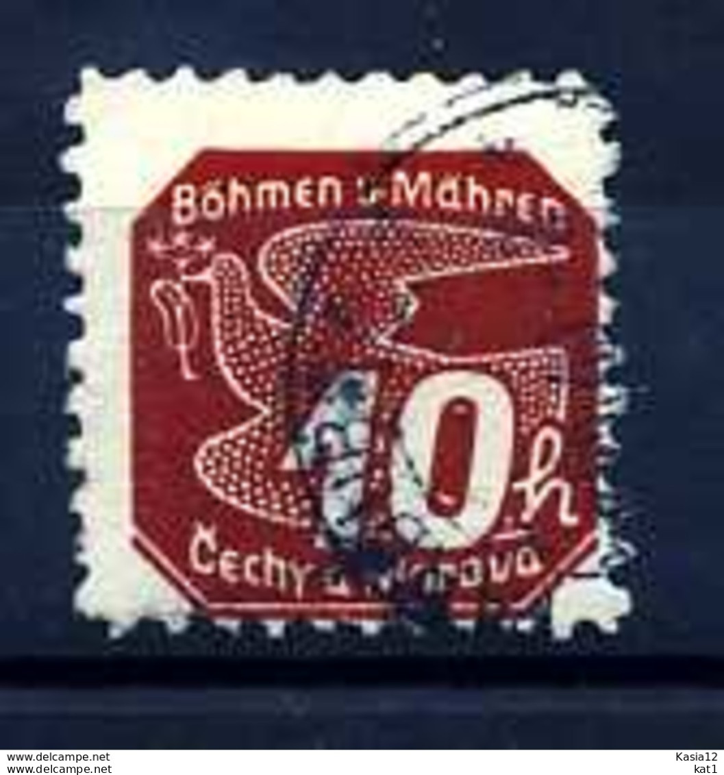 Z10377)Böhmen & Mähren Interessante Privatzähnung Gest. - Used Stamps