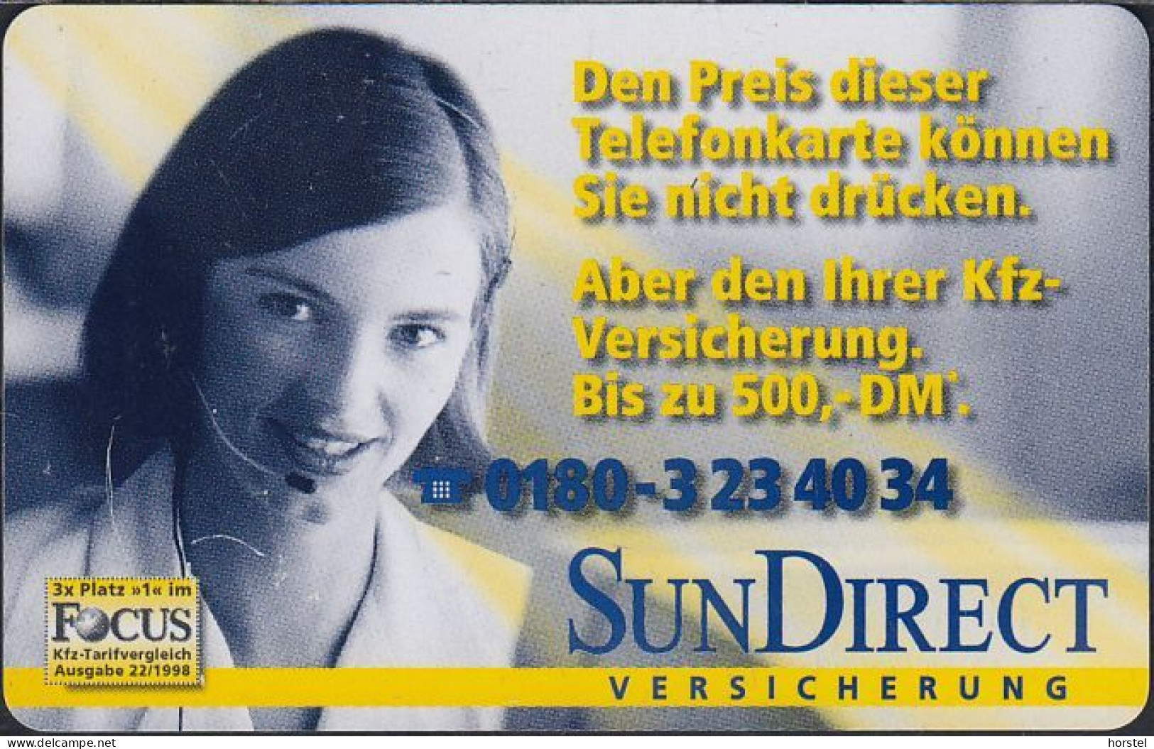 GERMANY R11/98 Versicherung - SunDirect - Mädchen - Modul 33F - R-Series: Regionale Schalterserie