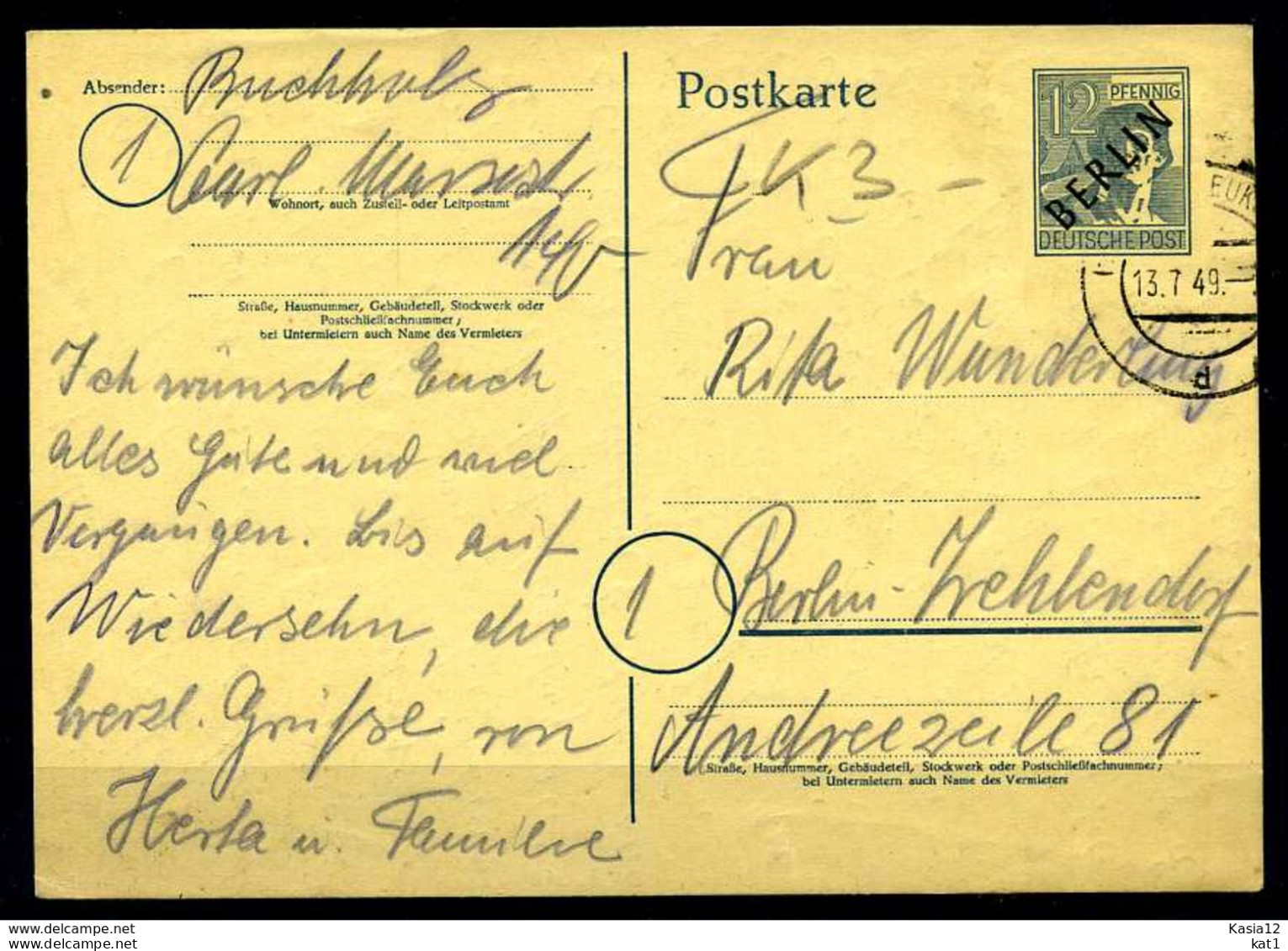 Z18097)Berlin GA P 2 Gebraucht - Postales - Usados