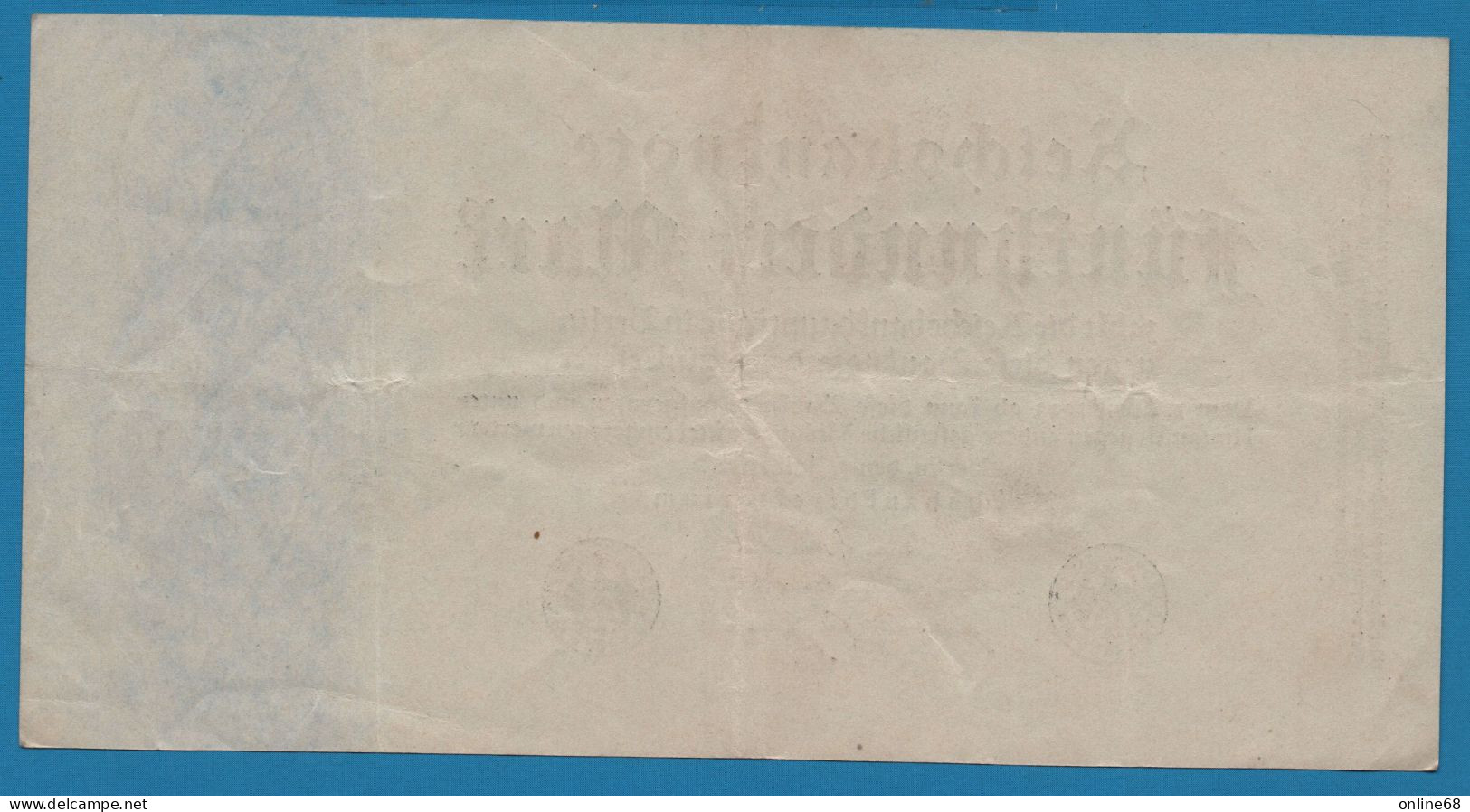 DEUTSCHES REICH 500 MARK 07.07.1923 # V.0492102 P# 74b Reichsbank - 500 Mark