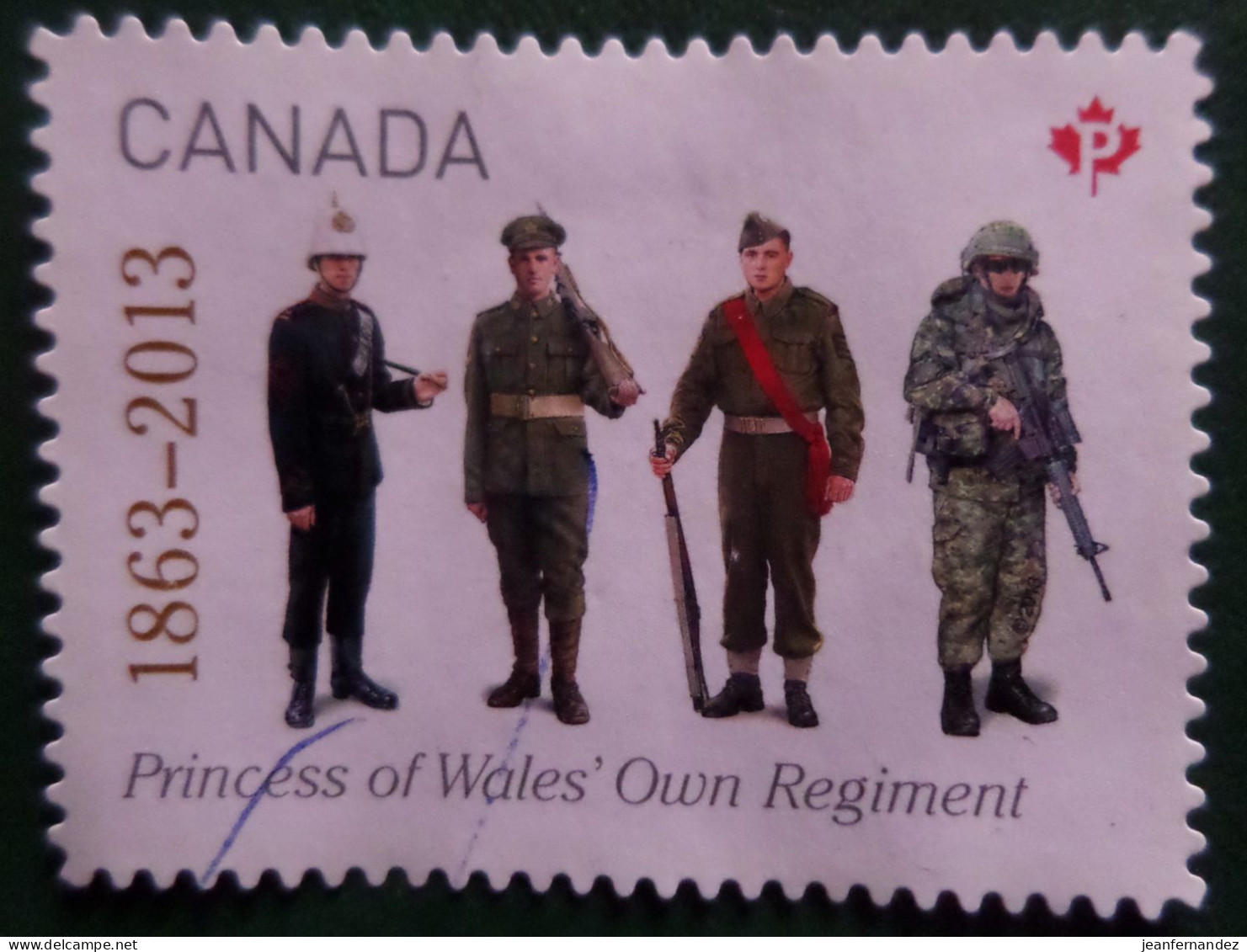 Canada   2013 The 150th Anniversary Of The Princess Of Wales' Own Regiment (1863-2013)  Stampworld N° 2816 - Gebruikt