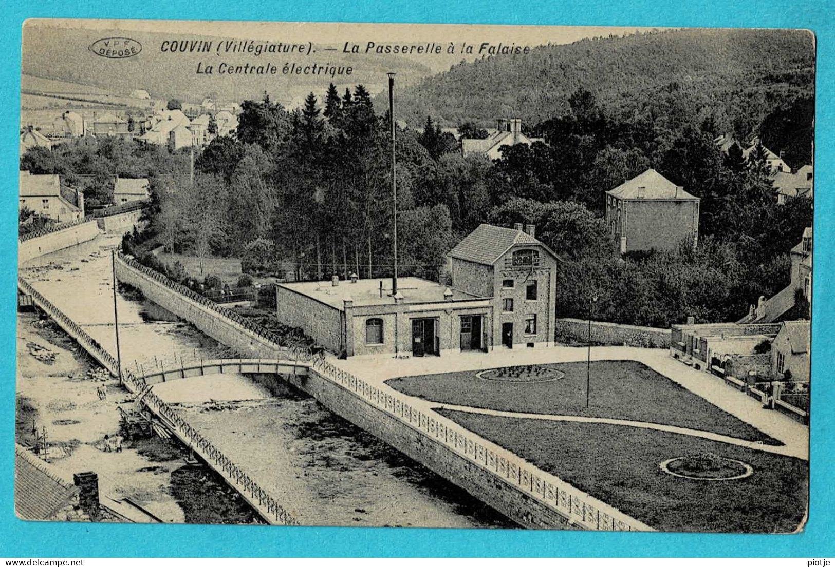 * Couvin (Namur - La Wallonie) * (V.P.F. - Edit Eug. Thomas Dalcq) Passerelle à La Falaise, Centrale électrique, Pont - Couvin