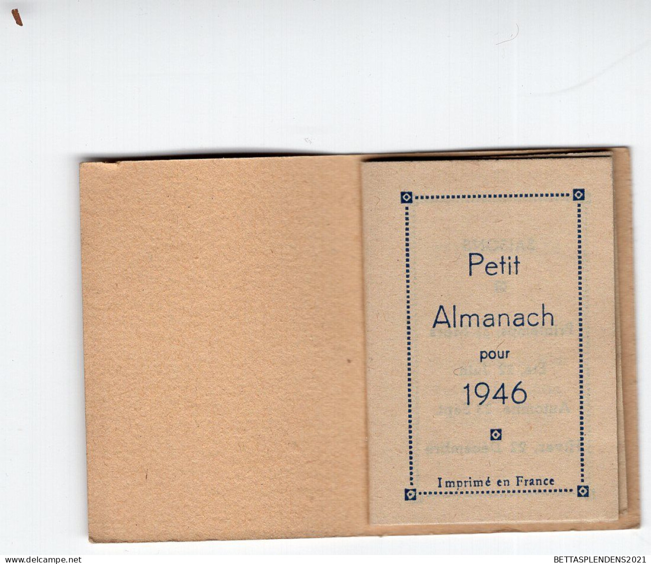 Calendrier 1946 - Petit Almanach - Petit Format : 1901-20