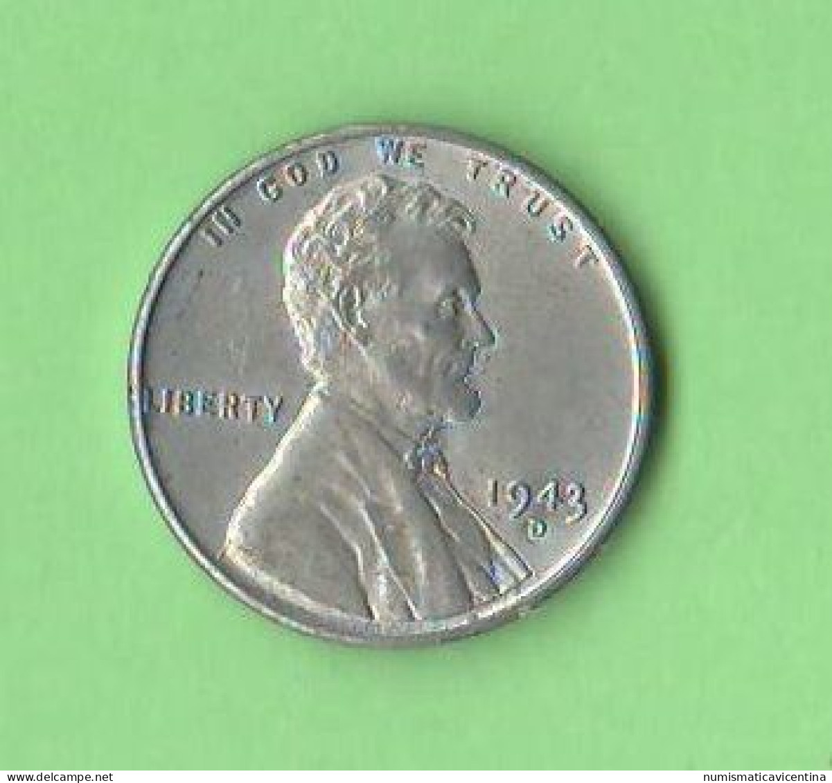 America 1 One Cent 1943 D Lincoln USA - 1909-1958: Lincoln, Wheat Ears Reverse