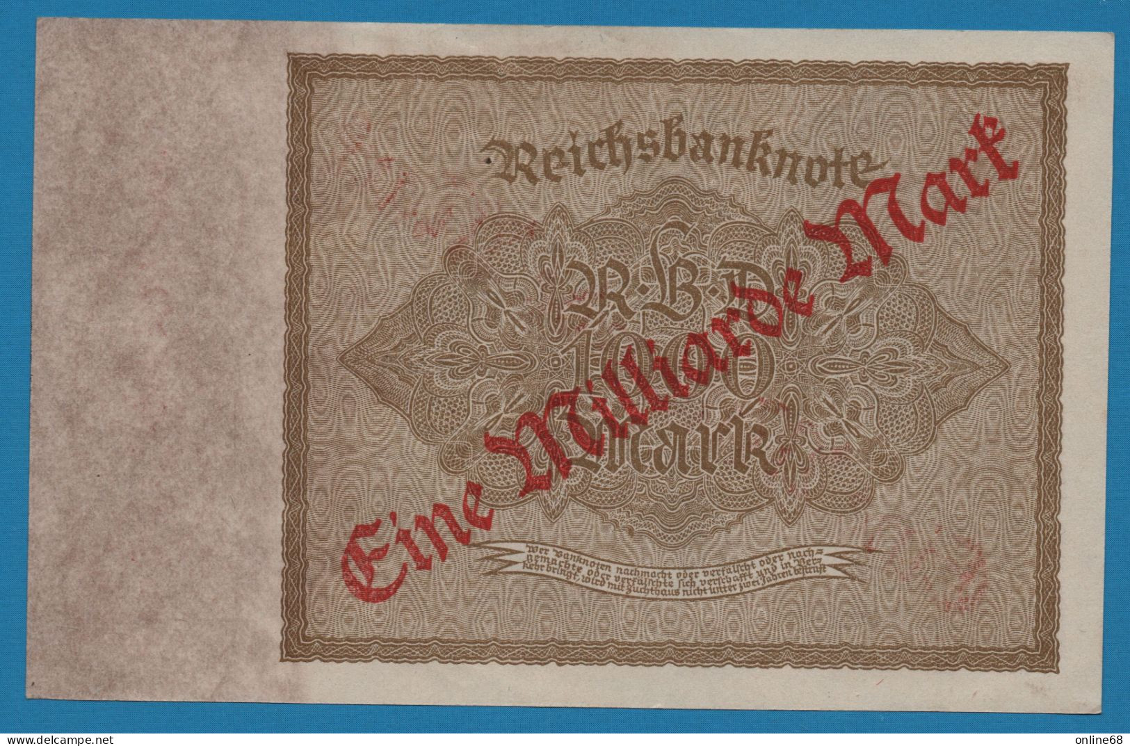 DEUTSCHES REICH 1 MILLIARDE MARK 15.12.1922 / 09.1923 # 83A 278591 P# 113a Reichsbank - 1 Miljard Mark