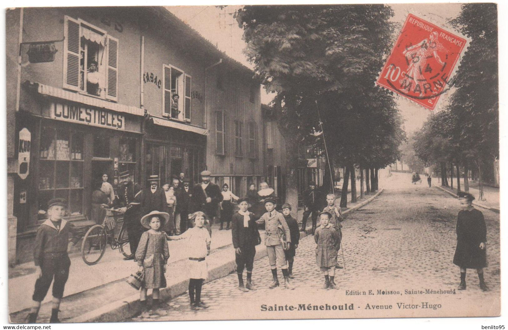 CPA De SAINT-MENEHOULD Avenue Victor-Hugo. - Sainte-Menehould