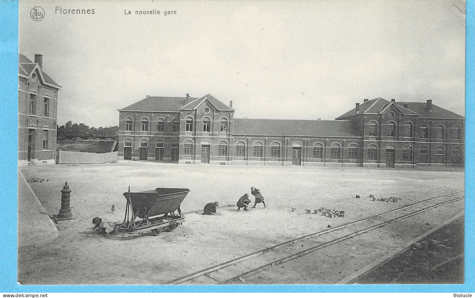 Florennes-( Province De Namur)-+/-1910-La Nouvelle Gare-Station-Animée-Enfants-Edit.Nels-E.Rampont, Florennes-rare - Florennes