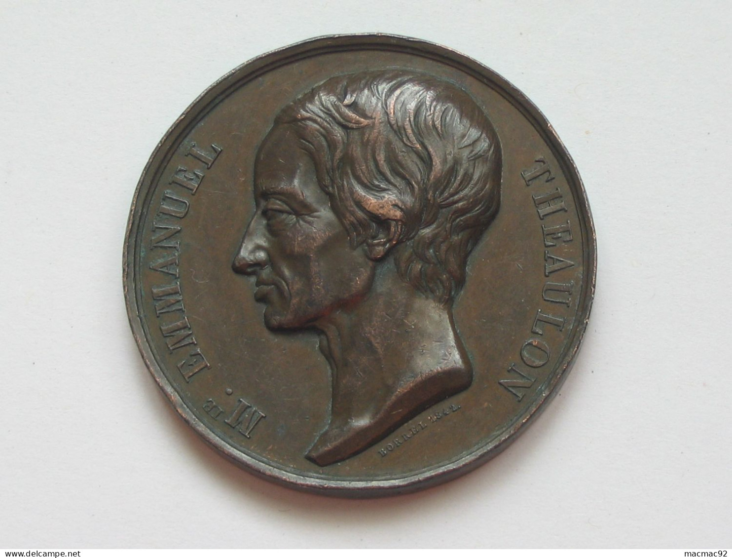 Médaille Mte. EMMANUEL THEAULON Né à Aigues Le 14 Aout  1787  **** EN ACHAT IMMEDIAT **** - Monarquía / Nobleza