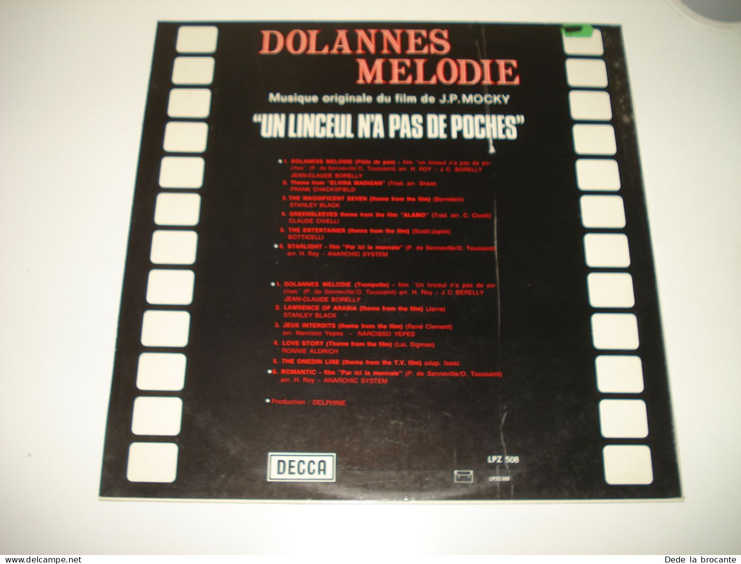 B12 (2) / Dolannes Mélodie Borelly - LP - Decca - LPZ 508 - Be 1975 - EX/NM - Música De Peliculas