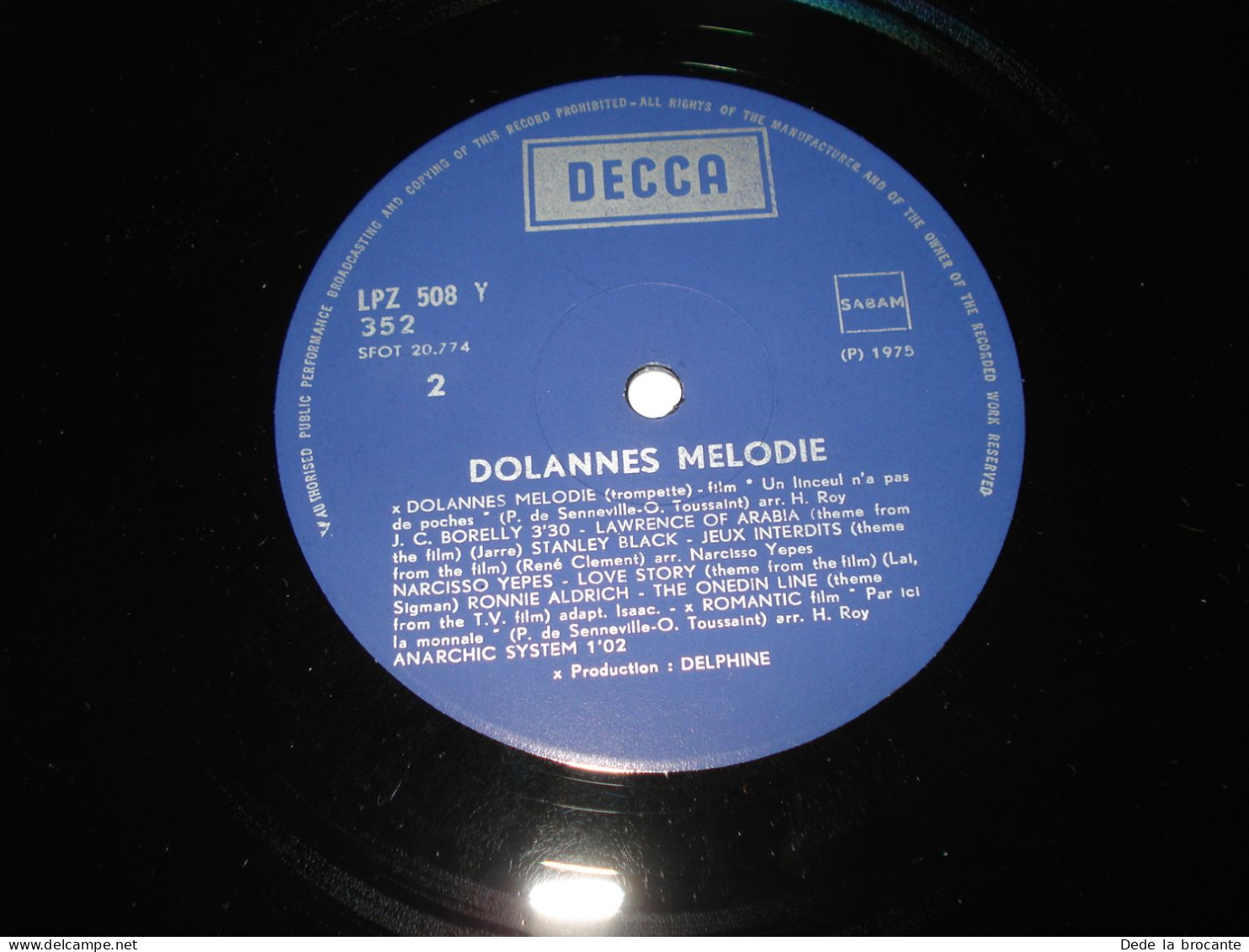 B12 (2) / Dolannes Mélodie Borelly - LP - Decca - LPZ 508 - Be 1975 - EX/NM - Filmmuziek