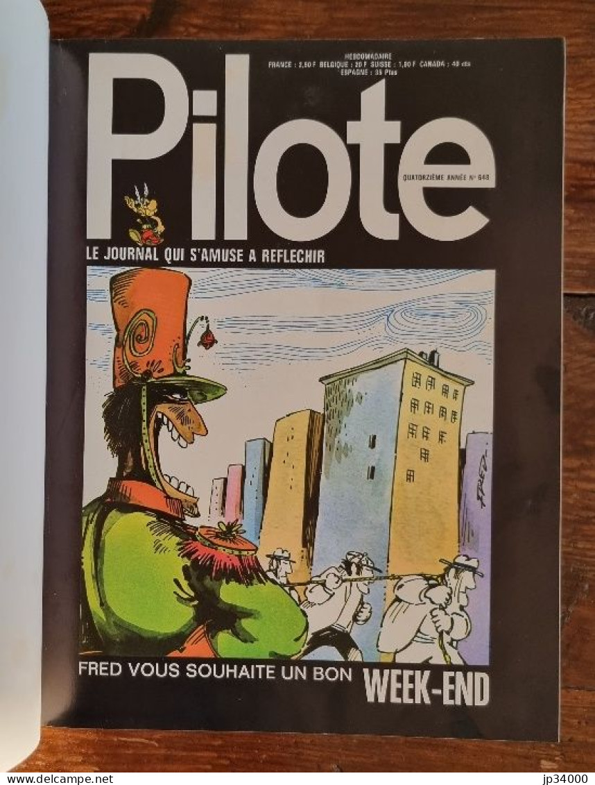 PILOTE Reliure éditeur N°61 (N°648 à 657 Inclus) Publiée En 1972 Chez Dargaud - Pilote