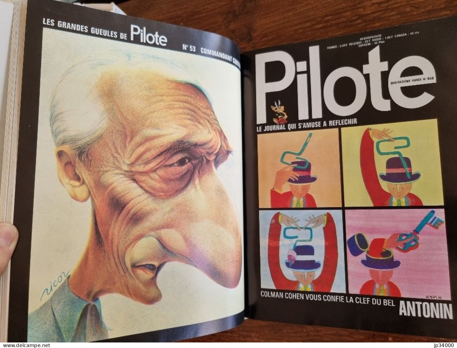 PILOTE Reliure éditeur N°61 (N°648 à 657 Inclus) Publiée En 1972 Chez Dargaud - Pilote