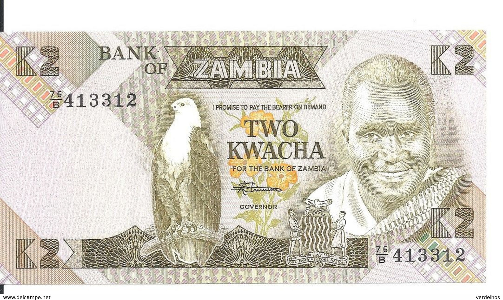 ZAMBIE 2 KWACHA ND1980-88 UNC P 24 C - Zambia