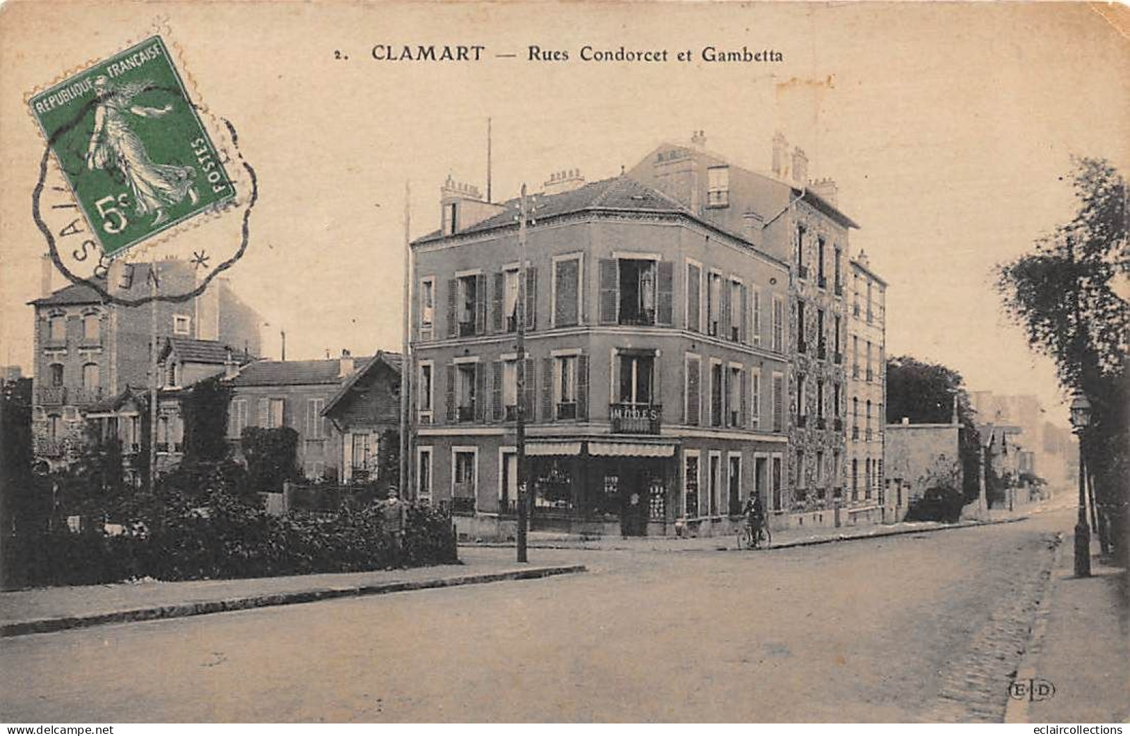 Clamart         92           Rue Condorcet Et Rue Gambetta  . Magasin De Mode   N° 2      (voir Scan) - Clamart