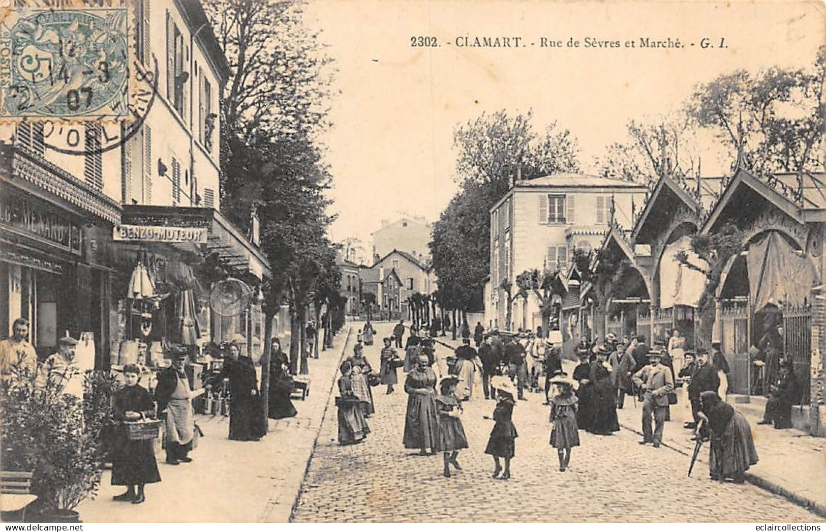 Clamart         92           Rue De Sèvres Et Marché      N° 2302      (voir Scan) - Clamart