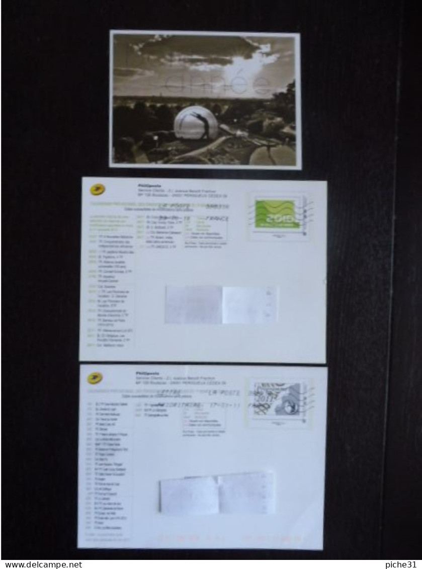 FRANCE - Lot De 2 Cartes Entier Postal - Monde 20 G - Programme Philatélique - Collections & Lots: Stationery & PAP