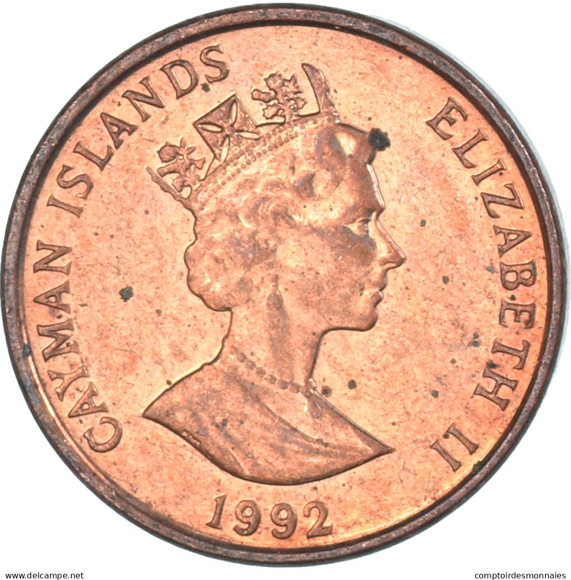 Monnaie, Îles Caïmans, Cent, 1992 - Iles Caïmans