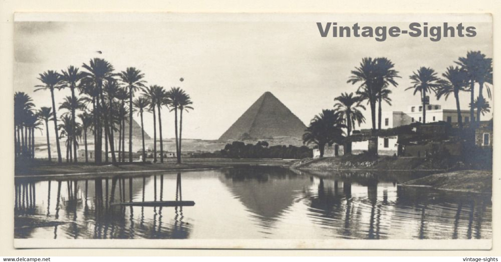 Egypt: Landscape Near The Pyramids (Vintage RPPC ~1910s/1920s) - Pyramides