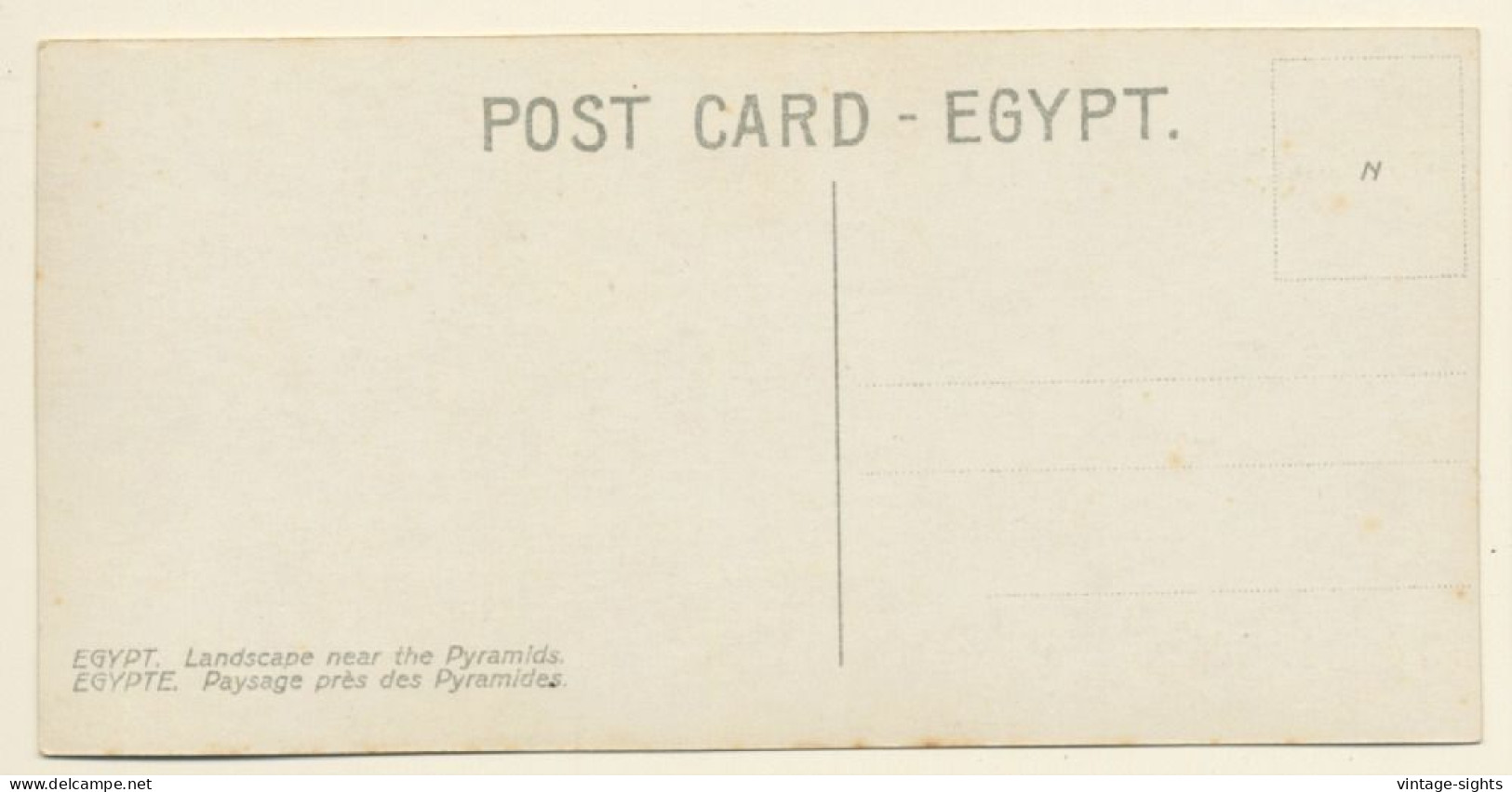 Egypt: Landscape Near The Pyramids (Vintage RPPC ~1910s/1920s) - Pyramides