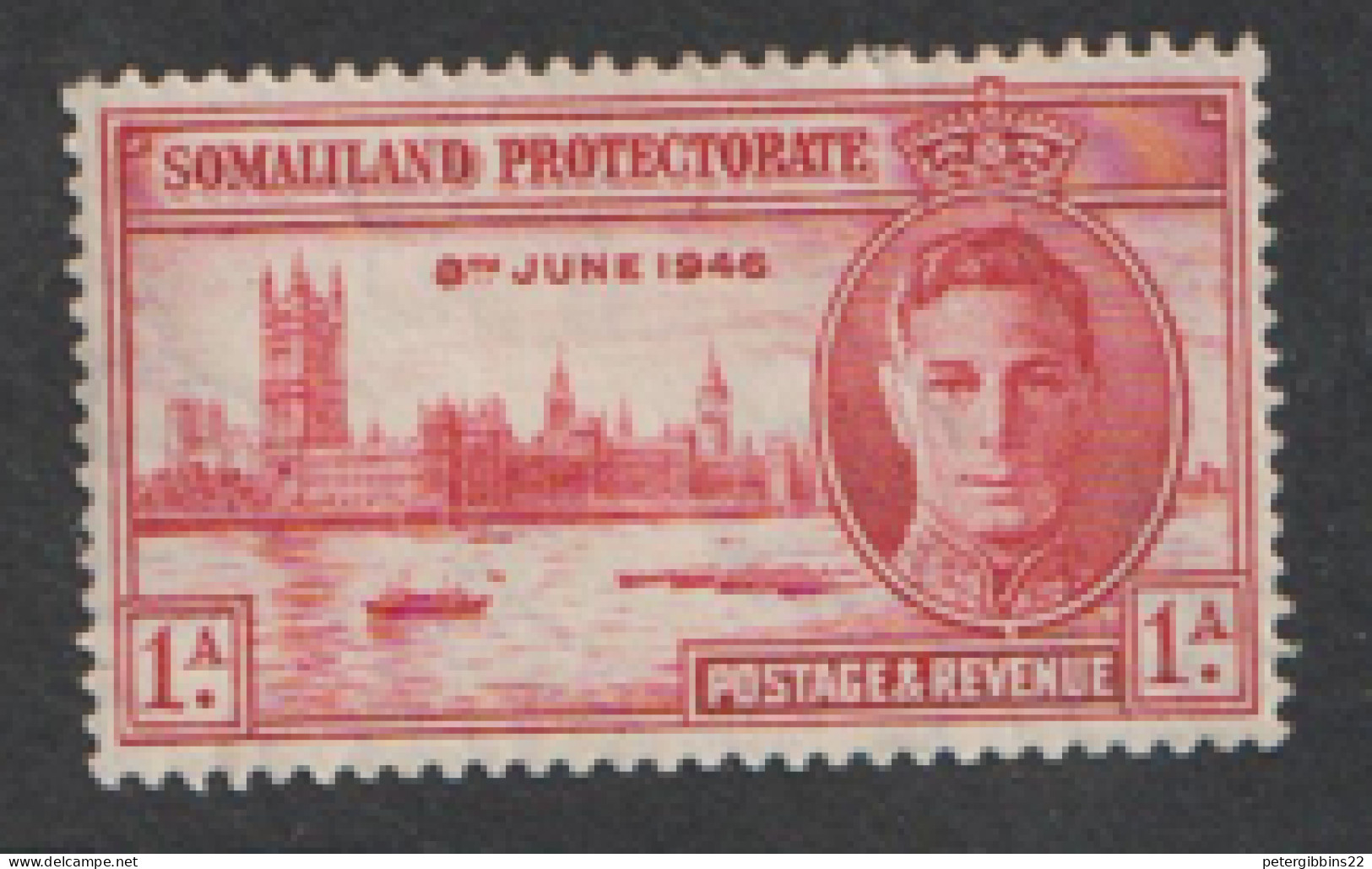 Somaliland :Protectorate  1946  SG  117a  Victory Perf  13.1/2 Mounted  Mint - Somaliland (Protectorat ...-1959)