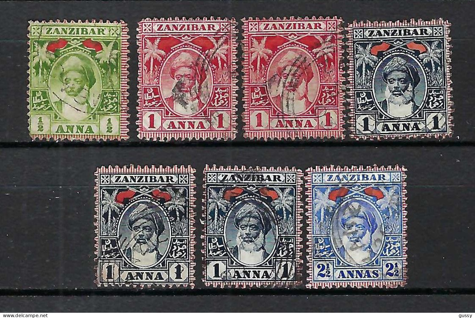 ZANZIBAR Ca.1899-1901: Lot D' Obl. - Zanzibar (1963-1968)