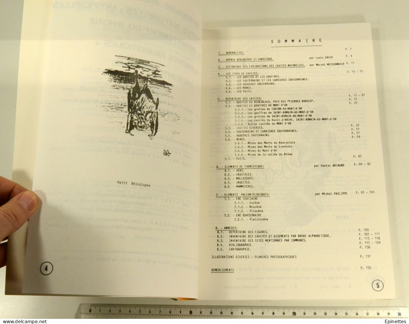 Inventaire prélim. Cavités naturelles et artificielles du Dépt. du Rhône, 1985, CDSR/FFS + DONNE 2 docs spéléologie 69